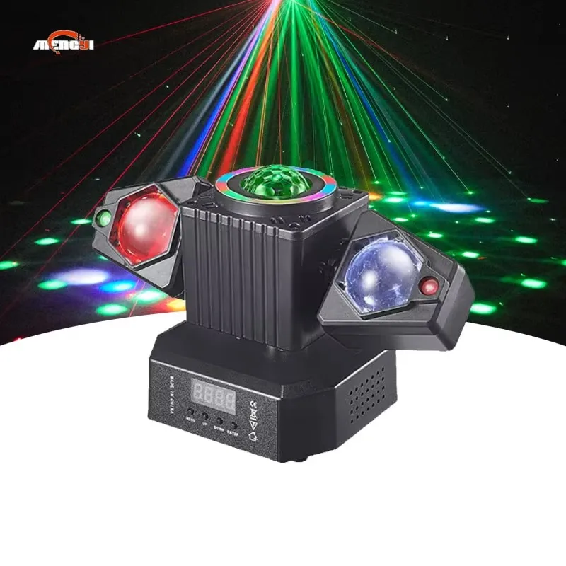 

New Little Angel Magic Ball Light 50W LED Beam Light RGB UV Colors Aluminum Moving Head Endless Rotation for KTV Disco DJ Bar