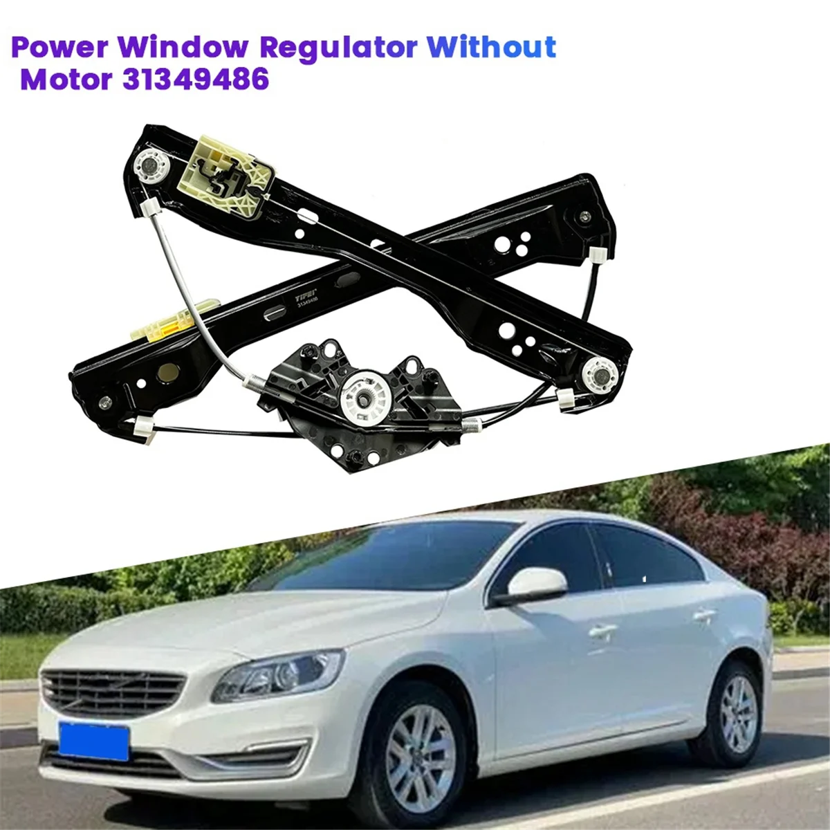 Driver Side Power Window Regulator 31349486 for Volvo S60 V60 T5 T6 2011-2018 Window Regulator Without Motor 314407859