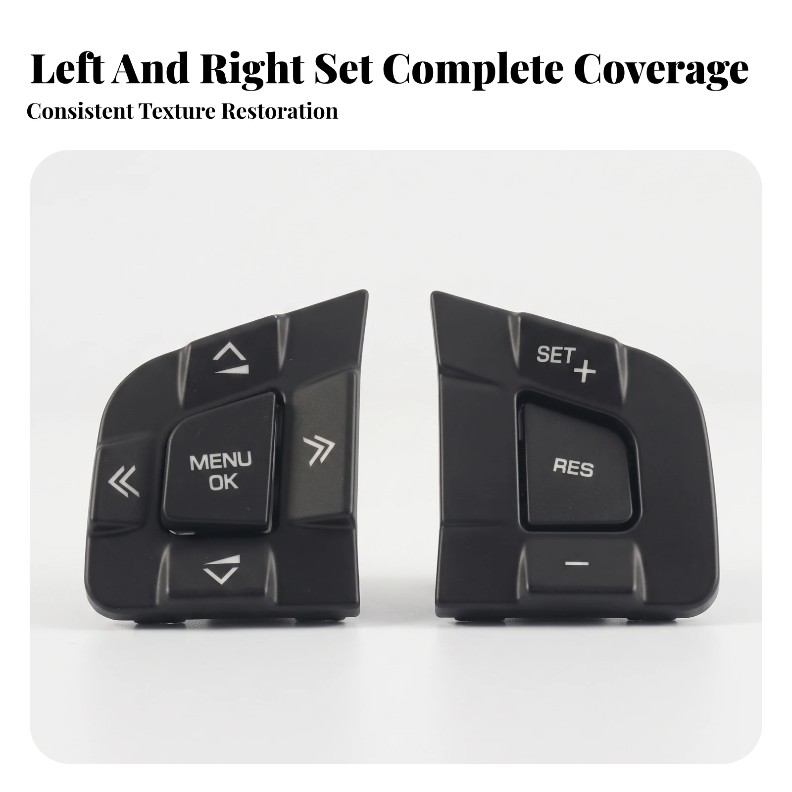Steering Wheel Switch Button Cover Trim Long-Lasting Steering Wheel Button Cover Molded Solid for Car Owners