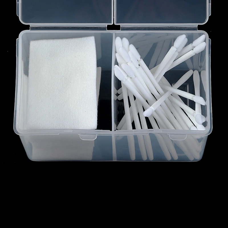 Double-Compartment Independent Cotton Pads Holder Container Case Swab Nail Wipes Makeup Brushes Organizer Storage Box