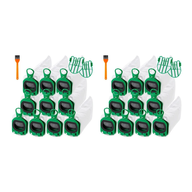 Sac à poussière pour aspirateur sans fil Vorwerk Kobold VB100 FP100, protection moteur, 2 jeux de pièces de rechange