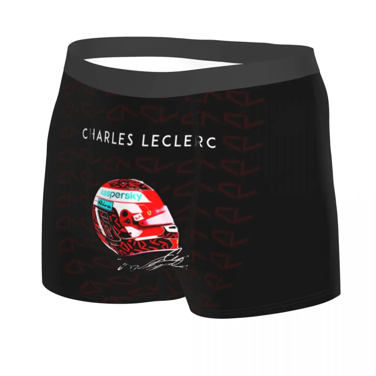 Custom LEC16 Racing Driver Signature Number Underwear Male Print Motorsports Boxer Briefs Shorts Panties Breathable Underpants