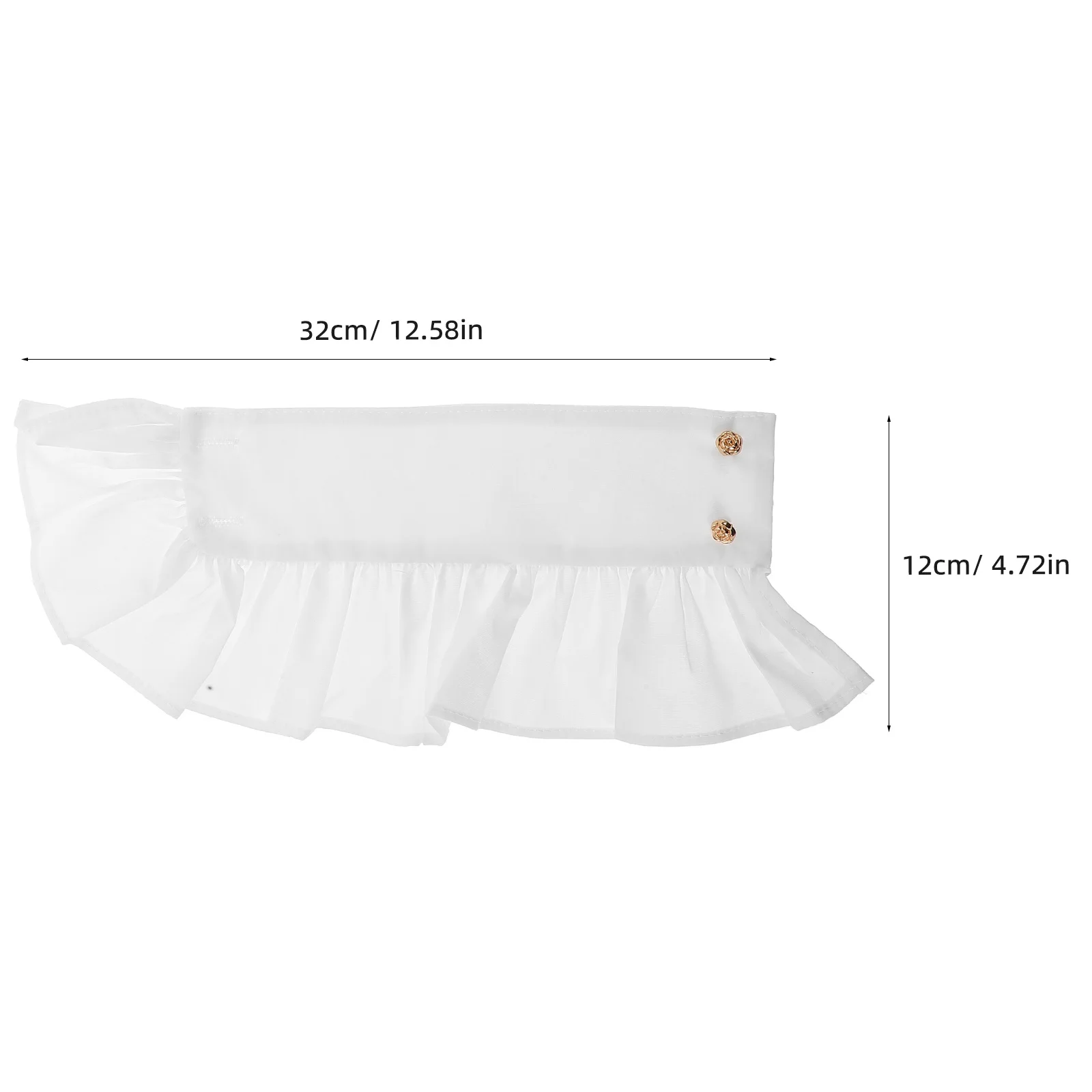 1Pair Lace Detachable Wrist Cuffs Ruffle Sleeve Fake Sleeves Elegant Wedding Dress Accessories Women Cuffs Lace Wrist Cuff Decor