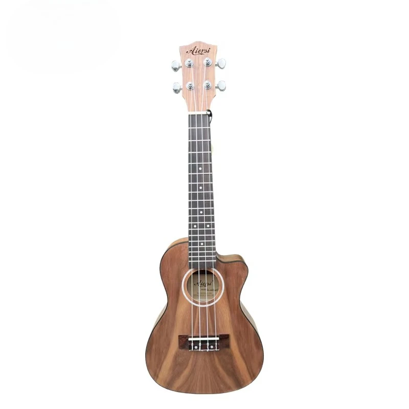23 Inch OEM Concert Black Walnut Ukulele Factory Made Made for Sale