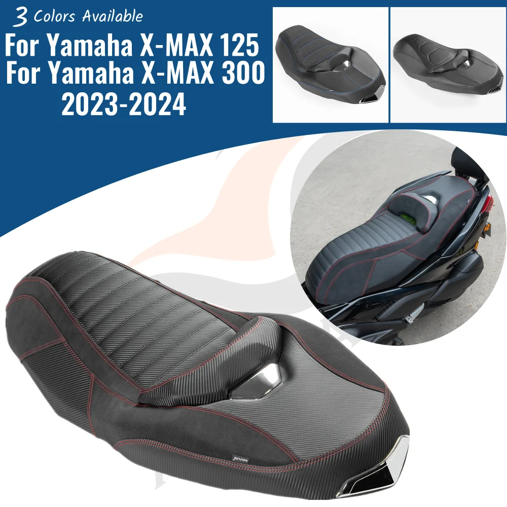 Motorcycle Two-up Seat Driver Front Rear Passenger Seat Covers Cushion Pad For Yamaha X-MAX 125 300 2023 2024 X-MAX125 X-MAX300