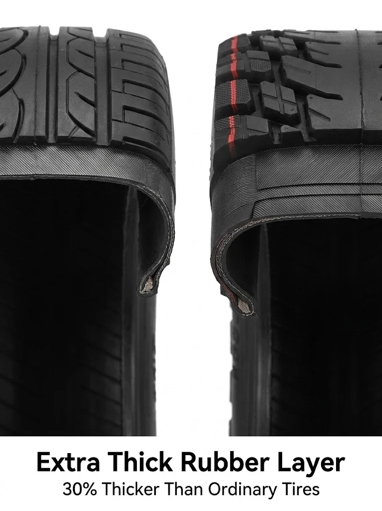 Ulip 100/65-6.5 11 Zoll selbstreparierender schlauchloser Reifen, pannensicher, Offroad-Vakuumreifen für VSETT 11 + ZERO 11X Dualtron – Detail 12