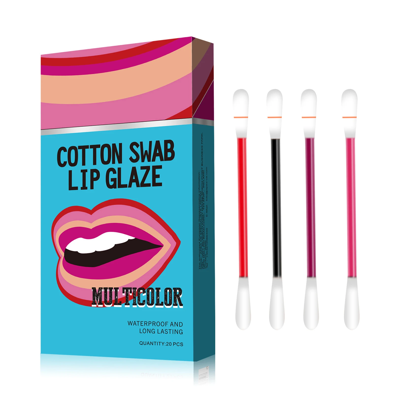 Portable Cotton Swab Lip Glaze Non-stick Cup Long Lasting Lipsticks Waterproof Lips Makeup Tool For Women Lipstick maquillaje