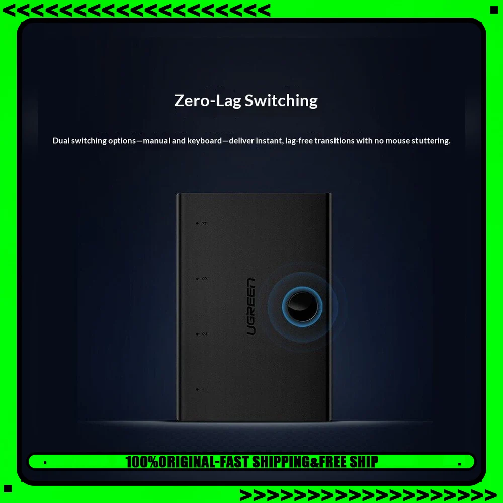 UGREEN 60101 CM228 USB 2.0 4 Port Synchronous Controller Multi Computer Keyboard Mouse Control Sharing Device