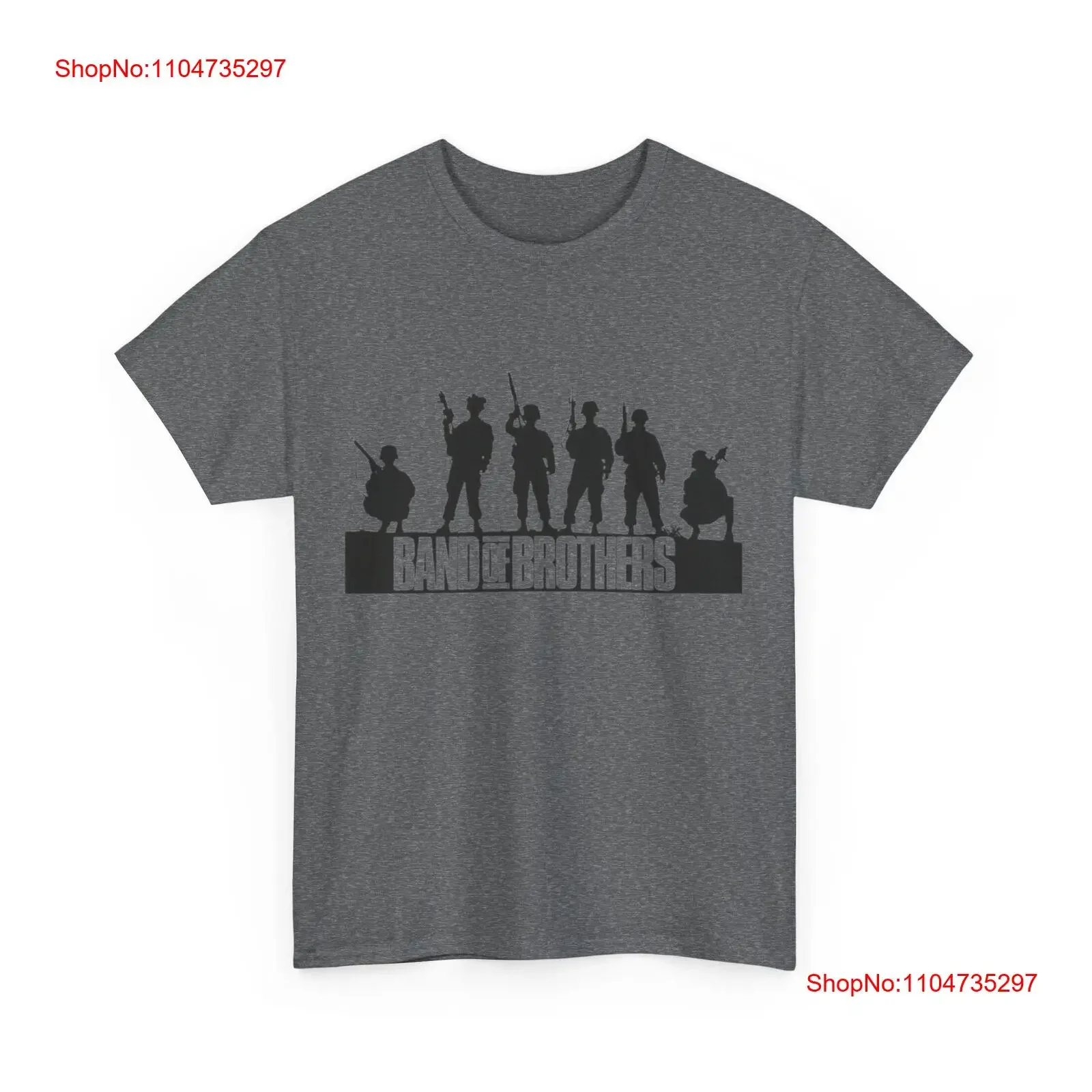 Band of Brothers T Shirt Men's Retro GifT Military History Top vintage Washed Breathable Casual Comfortable
