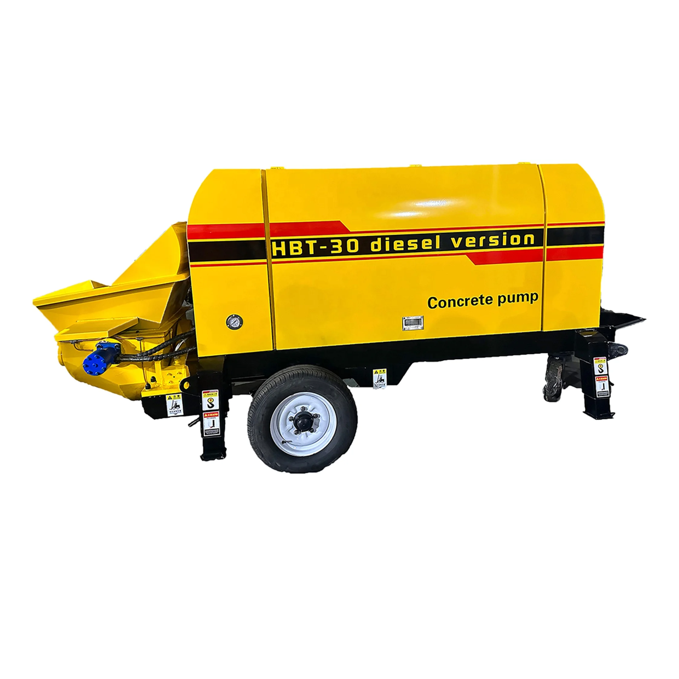 Portable Trailer Mounted Concrete Pump with 25MPa Output for Large Scale Construction and Municipal Work