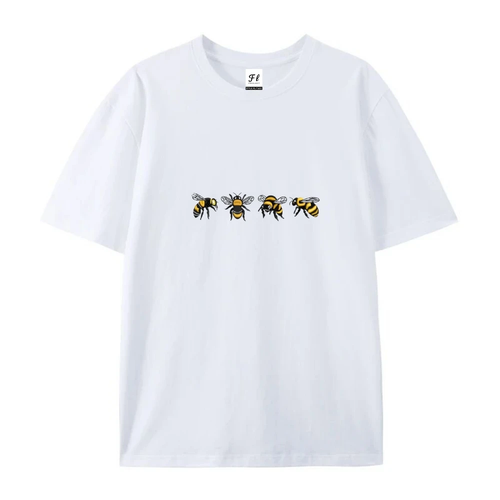 2025 Y2k Busy Bee 그래픽 티 - 오버사이즈 코튼 여름 탑, 장난스러운 스트리트웨어, 고품질 귀여운 곤충 패션