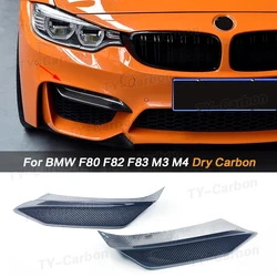 Paraurti anteriore Splitter Lip Spoiler Dry Carbon Fiber Air Vent Frame Trim Tuning esterno per BMW F80 M3 F82 F83 M4 2015-2020