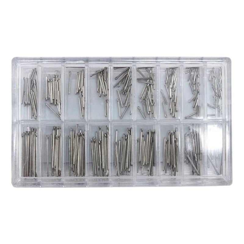 270 Chiếc Dây Đồng Hồ Liên Kết Cotter Chân Dây Đồng Hồ Chân Đồng Hồ Liên Kết Chân Đồng Hồ Chân Bộ Thay Thế Assortment Đồng Hồ