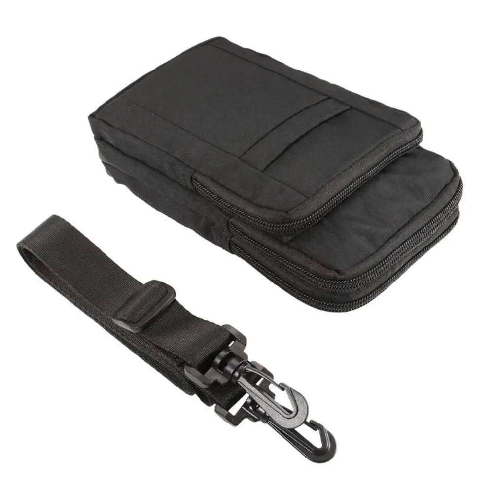 

Waist Belt Outdoor Phone Pouch Crossbody Shoulder Three Layers Cell Phone Holder Carrying Case Storage Bag Smartphone Bag
