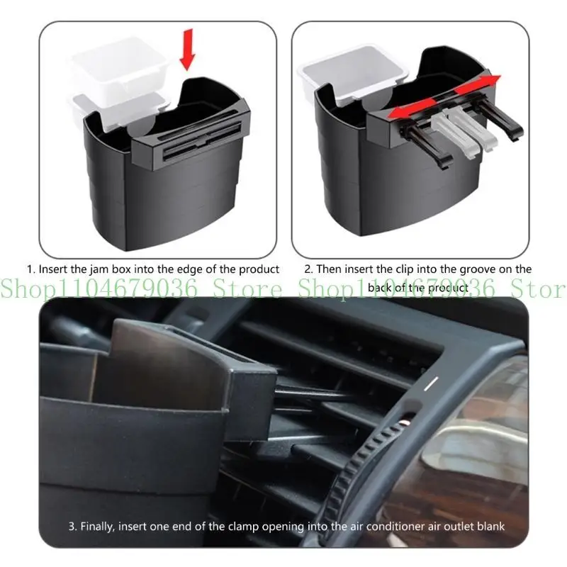 652F Car Storage Box Bucket Snacks Drink Cup Holder Travel French Fries Bracket