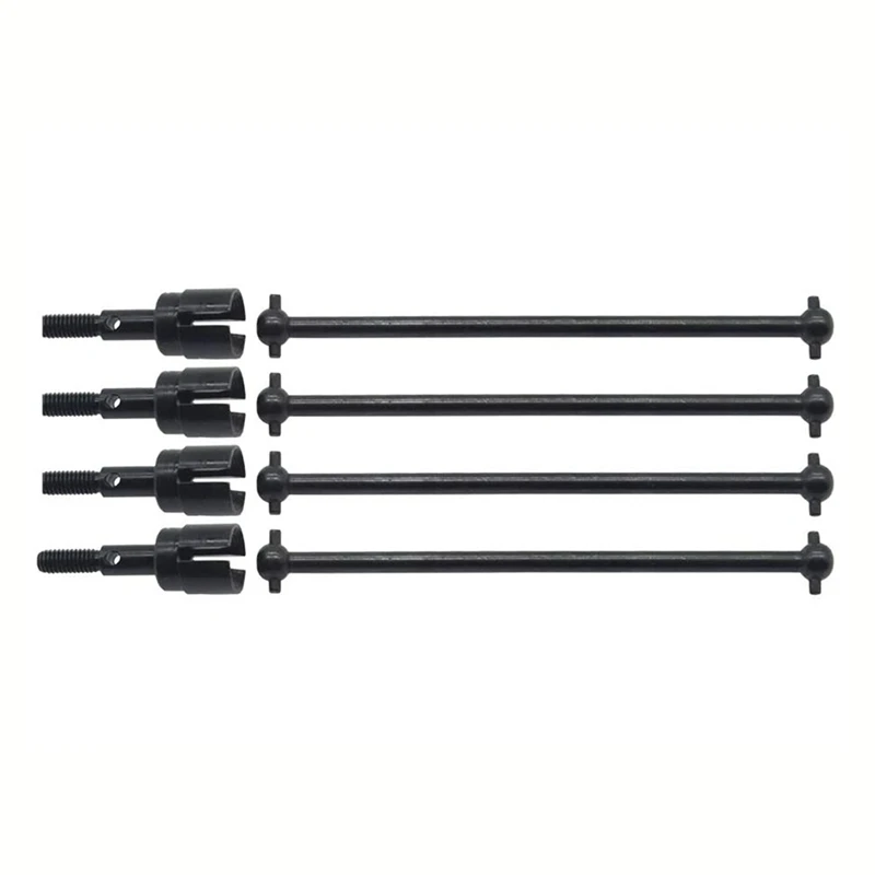 9Pack X(4Pcs Steel Dogbone Drive Shaft & Wheel Axle Replacement 08029 02033 for 94111 94108 94170 1/10 RC Car Parts,Black) view 5