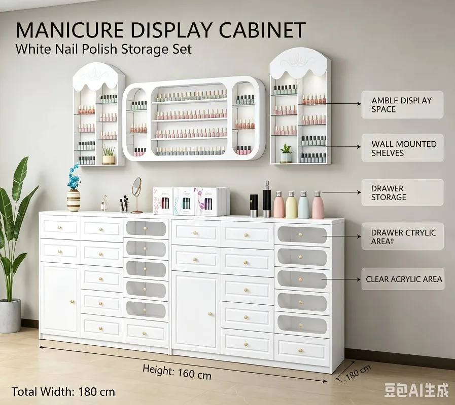 nail salon special display cabinet nail polish glue storage cabinet color plate display rack integrated locker