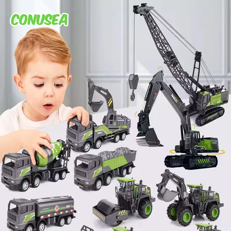 1/50 Model Car Products Truck Excavator Crane Excavator Construction Engineering Vehicle toys for children boys educational Toys