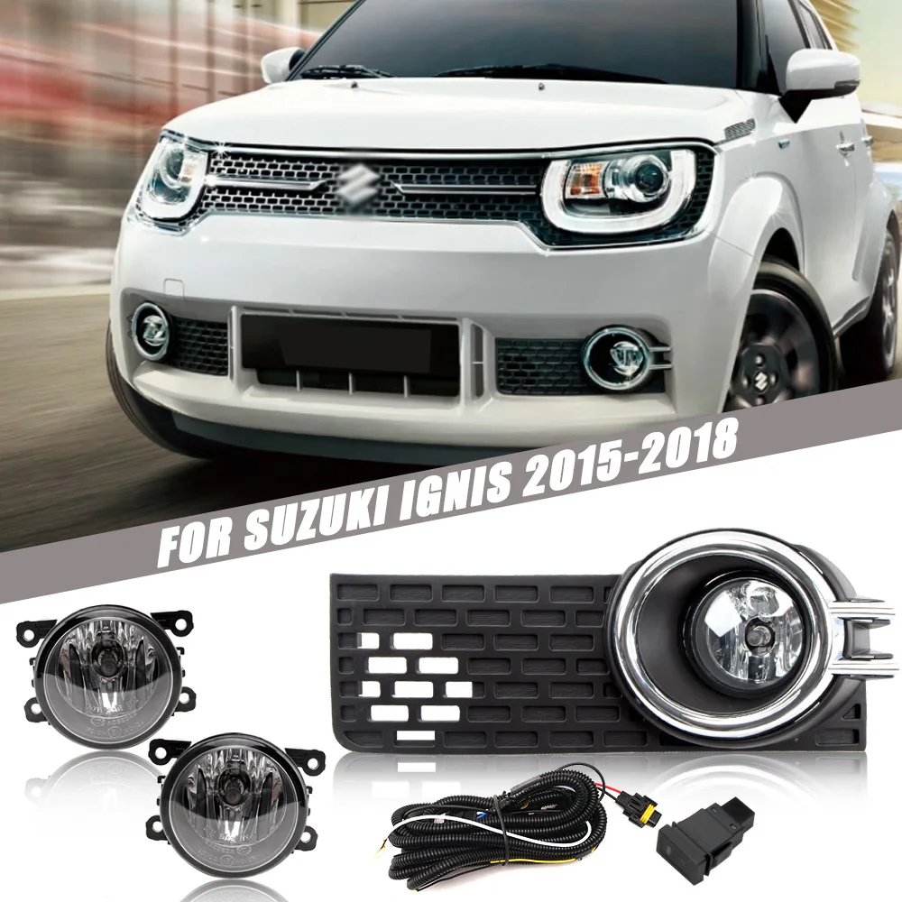 

Обновление противотуманной фары переднего бампера для Suzuki Ignis 2015 2016 2017 2018, версия, дополнительный переключатель противотуманных фар + проводка
