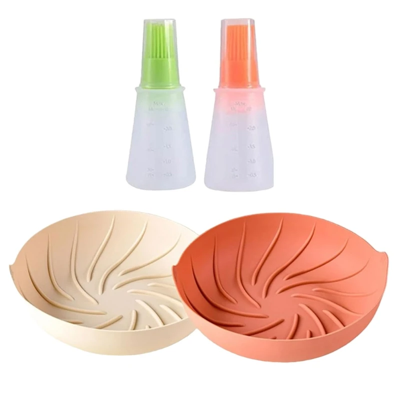 M2EE سلة المقلاة الهوائية فرشاة زيت السيليكون ملحقات المقلاة الهوائية مادة السيليكون