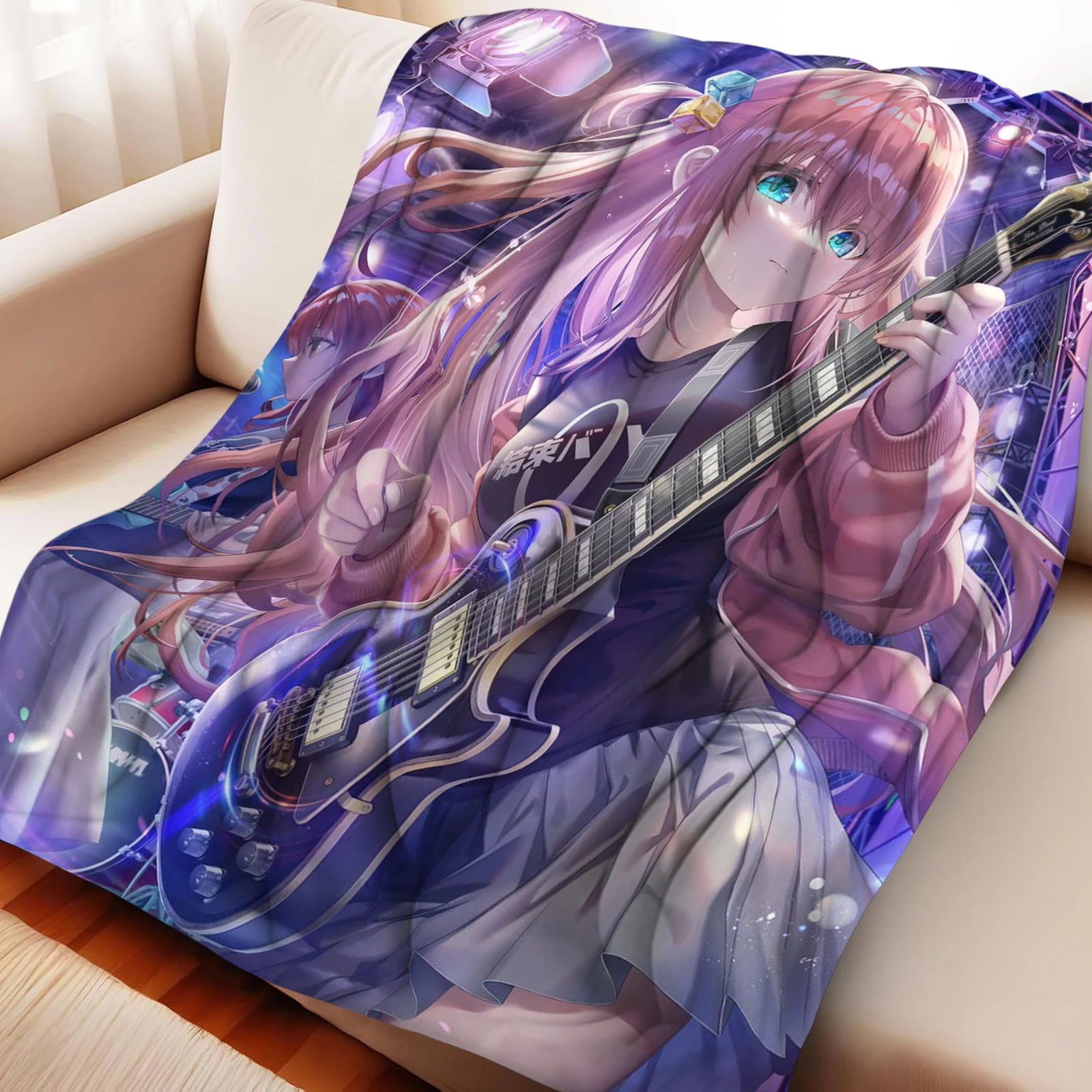 

Free Shipping Lightweight Anime Fleece Blanket - Portable Flannel Throw for Travel