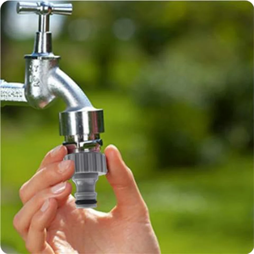 2 Count 3/4 Inch Female Thread Hose Adapter for Reliable Connection Between Garden Hose and Faucet Irrigation Valve or Tap