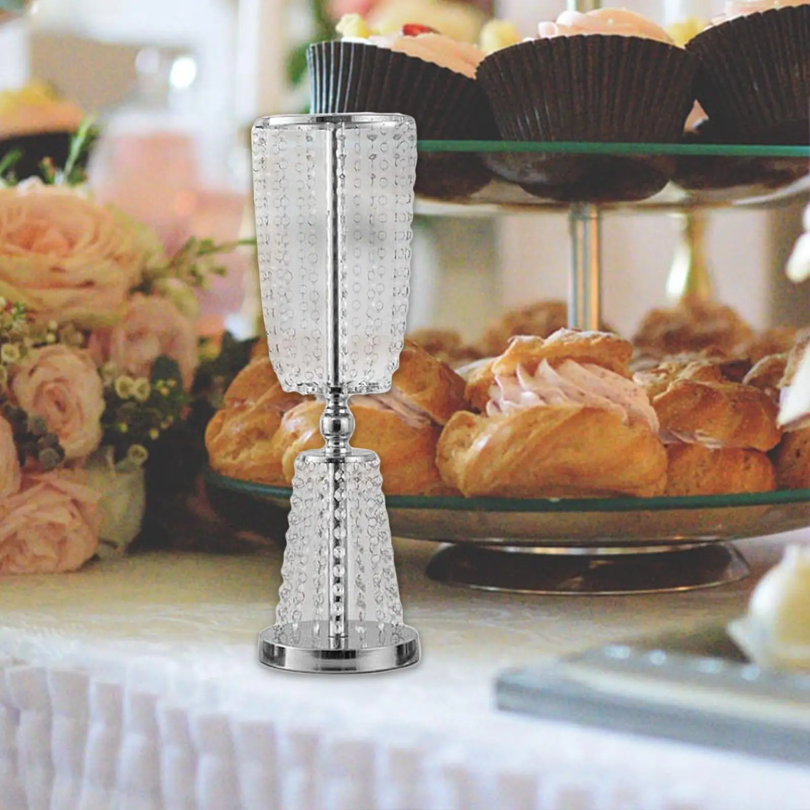 Metal Candlestick Flower Candle Holders Candelabras Candle Holder Wedding Decoration Party Ornament Home Hotel Bar Decor