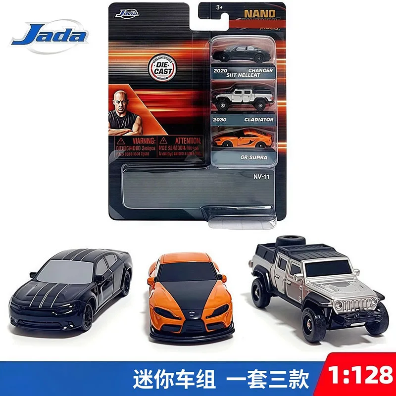 

Коллекционный набор миниатюрных моделей автомобилей Jada 1:128 из сплава: 2020 CHANGER SIIT NELLEAT/CLADIATOR/GR SUPRA. Статическая коллекция, украшенные праздничные подарки, игрушки.