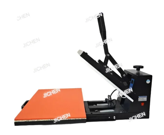 JC NewEmbossing آلة الحرارة الصحافة شقة آلة الصحافة الحرارة الصحافة 38*38 40*50 40*60 قميص الطباعة Machi