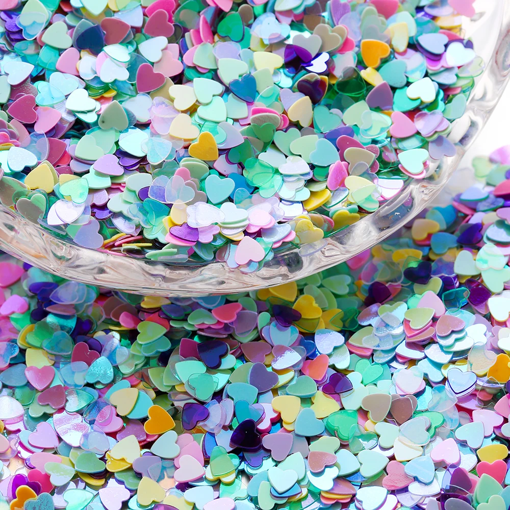 10g/Lot Heart Sequins Glitter Sequin Epoxy Resin Paillettes Star Butterfly Sequin for DIY Epoxy Resin Crafts Nail Art Decor