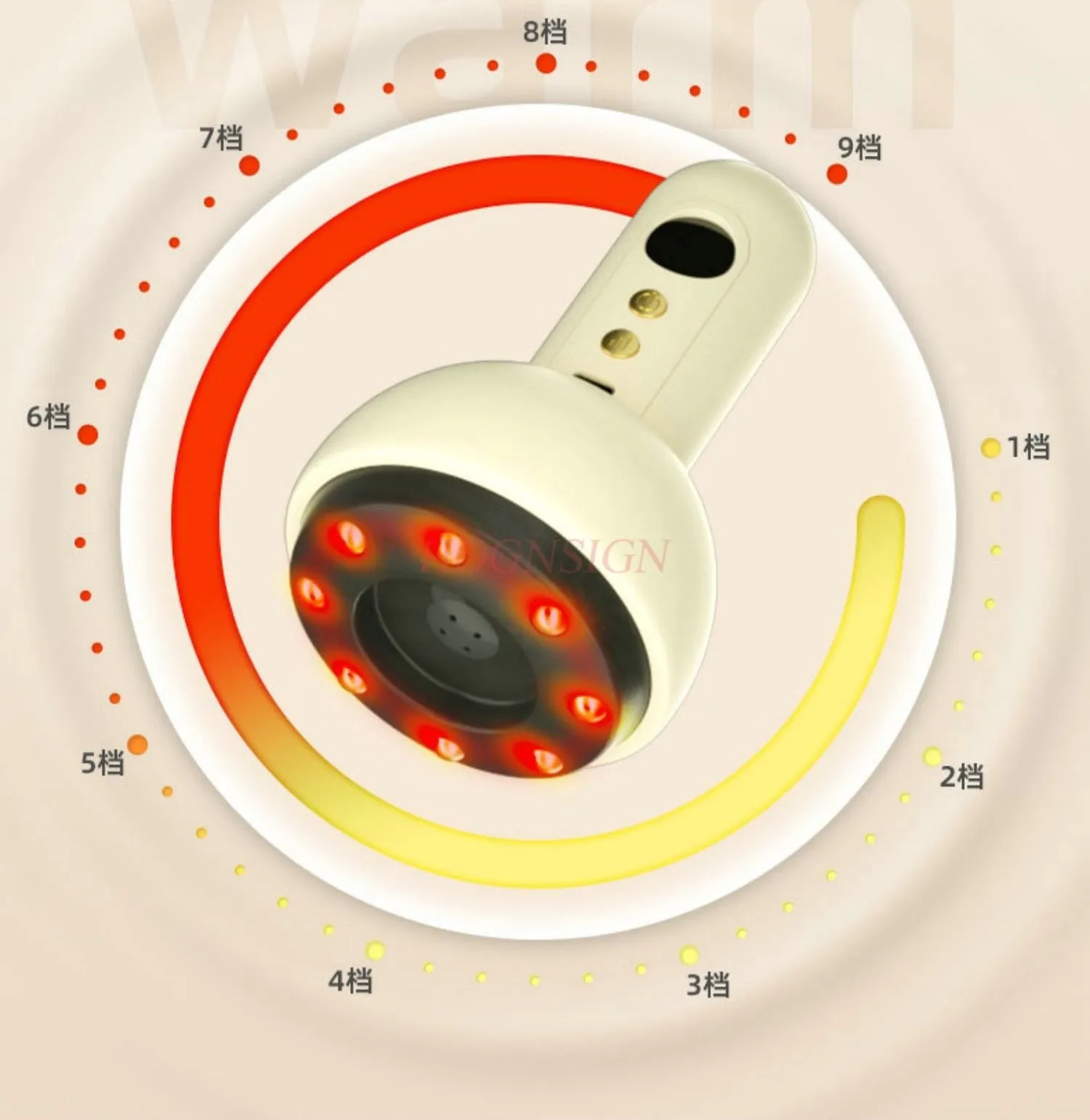 1pcs Electric Scraping Cupping Device Portable Intelligent Home Massager Whole Body Heating Vacuum Negative Pressure