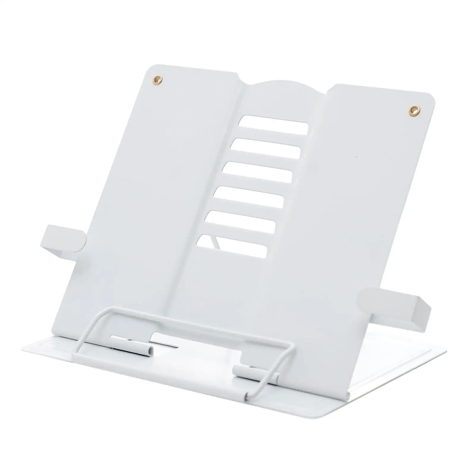Adjustable Sturdy Book Stand for Textbooks Tablet Cookbook with Page Clips