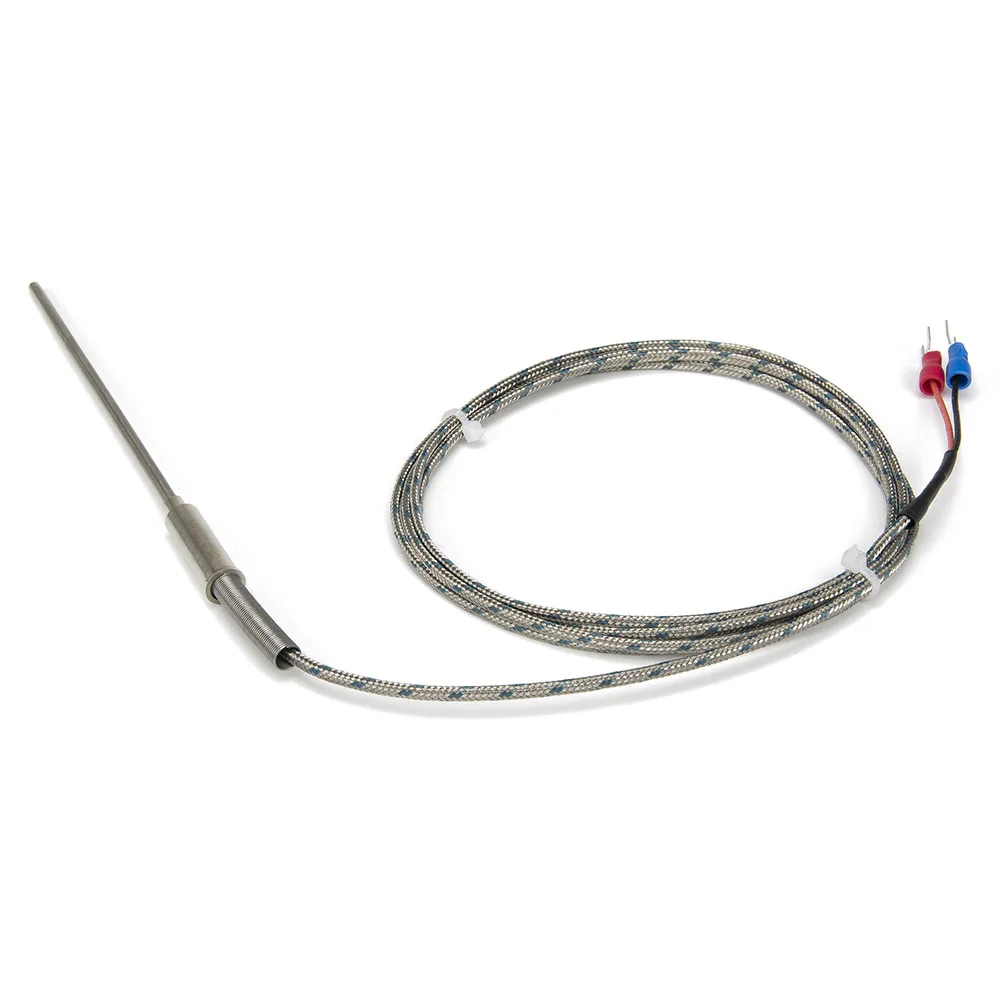 FTARP08 K J type 1.5m metal screening cable 100mm flexible probe sheathed thermocouple temperature sensor WRNK-191