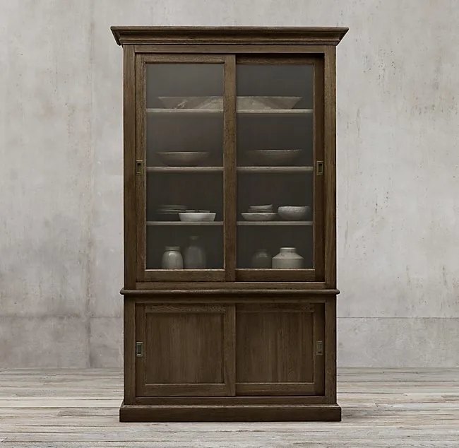 Furniture sideboard solid wood side cabinet solid wood bookcase