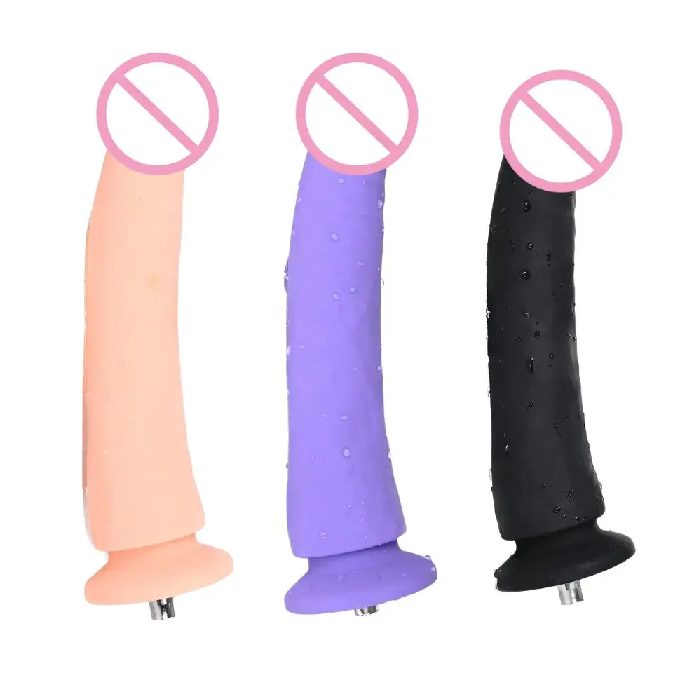 Rough Beast Black/purple/flesh Dildo Hard toy for Sex Machine Quick Connector For Women and Men Vac-u-Lock Attachments for Adult