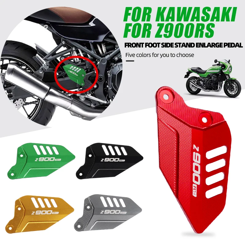 

Motorcycle Footrest Pedal Protector Left Right Plates Wing Cover Heel Plate Footpeg For Kawasaki Z900RS Z900 RS Z 900 RS 900RS