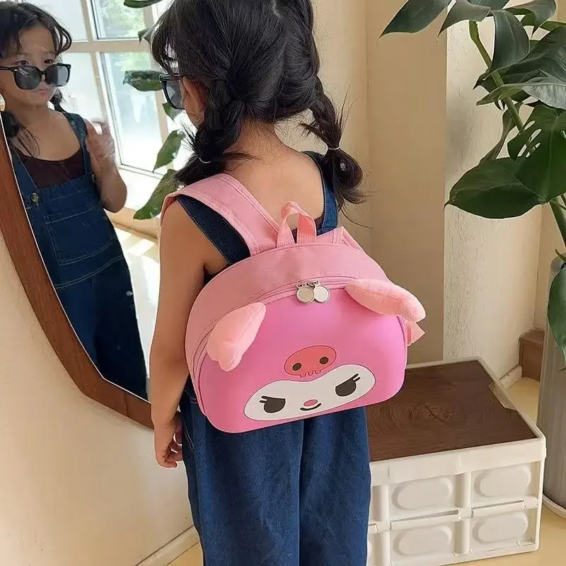 حقيبة ظهر للأطفال من كورومي هالو كيتي، حقيبة ظهر كرتونية لطيفة من النايلون كاواي، حقيبة مدرسية خفيفة للغاية للأطفال، شخصية أنيمي