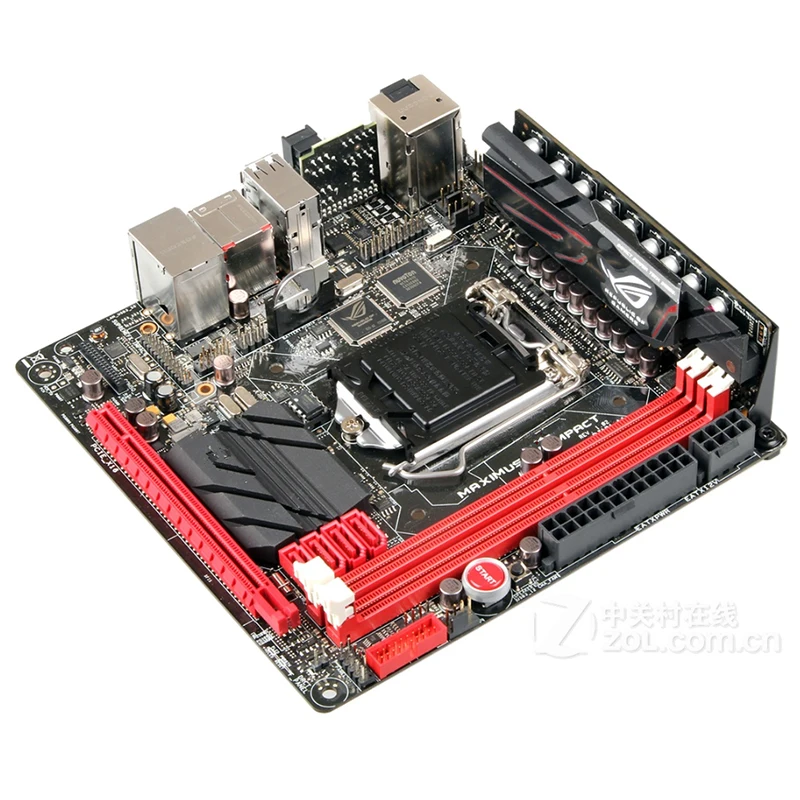 Carte mère Overclocking Desktop, Maximus VI Impact M6i MINI ITX, LGA 1150, DDR3, 16 Go, Intel Z87, SATA III, USB 3.0