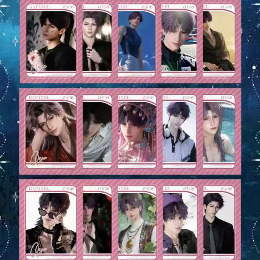 Коллекция карточек в стиле аниме «Любовь и глубокое пространство», складной дизайн для демонстрации коллекционных карточных игр премиум-класса