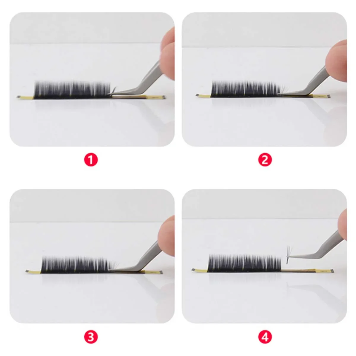 Pinzette per ciglia finte per innesto Clip a forma di 7 in acciaio inossidabile Leggero ad alta precisione per servizio fotografico Notte di nozze fuori