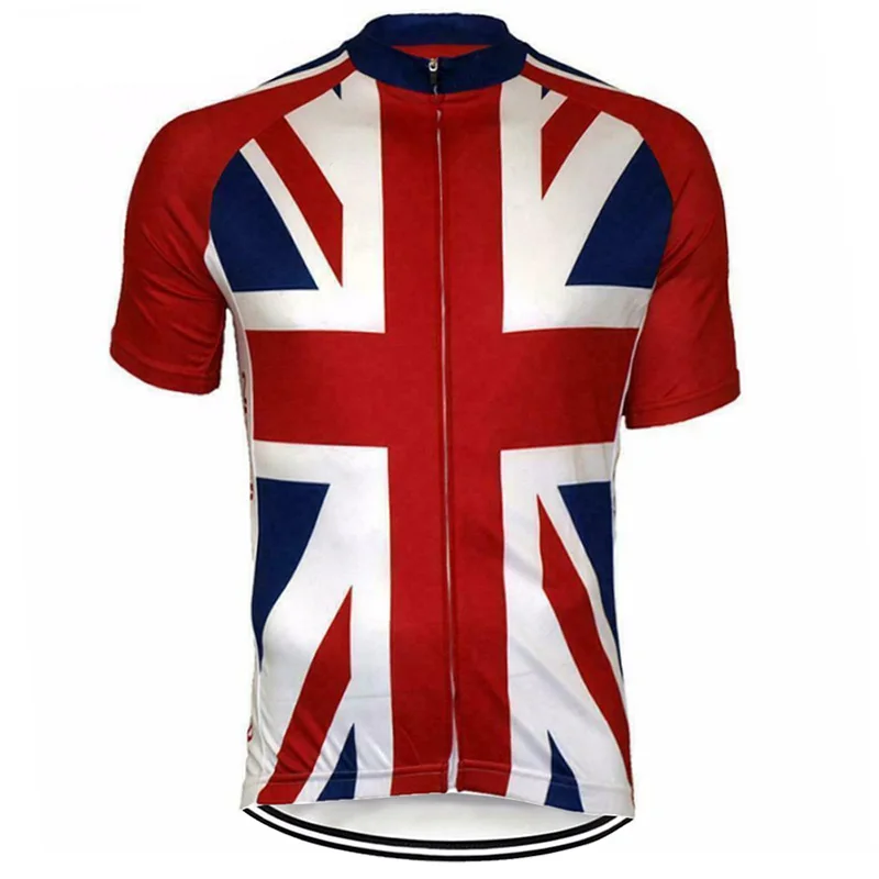 UK United Men Bike Clothes Short Sleeve Jersey Cycling Jacket Road Wear MTB Sweater Downhill Top Antislip Shirt Out Sport Framed