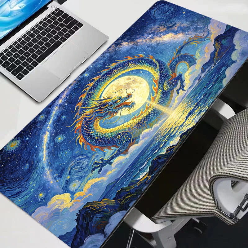 Mouse Pad Abstract Oil Painting Notbook Gamer Large Keyboard NonSlip Rubber Computer Carpet Desk Mat PC Gamer 90x40 MousePad