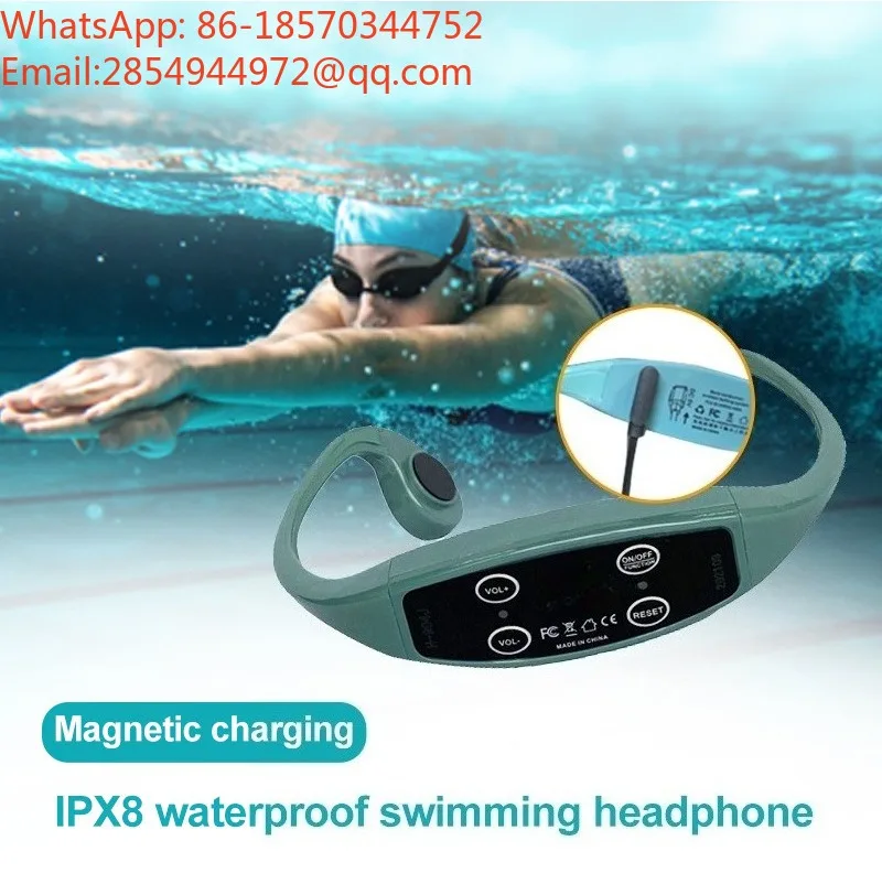 2026    Wireless H904 Swimming Training Coach Intercom Headset Water Sports Waterproof Smart
