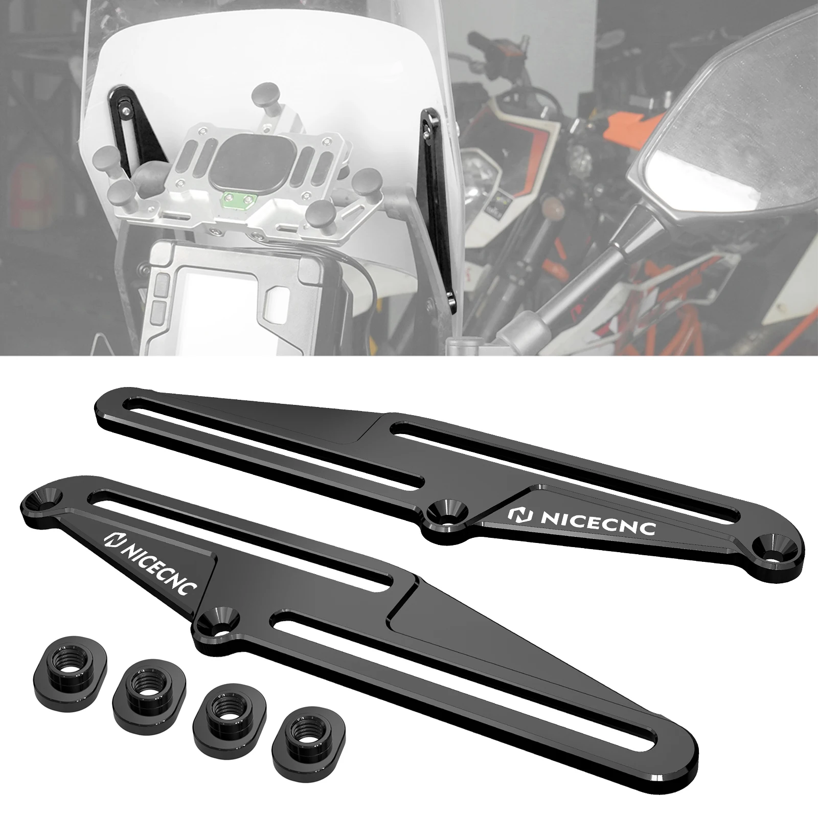 دعامات الزجاج الأمامي القابلة للتعديل للدراجات النارية لياماها تينيري 700/XTZ700 2019-2024 Tenere700 رالي 2020-2024 Tenere 700 WR 2022