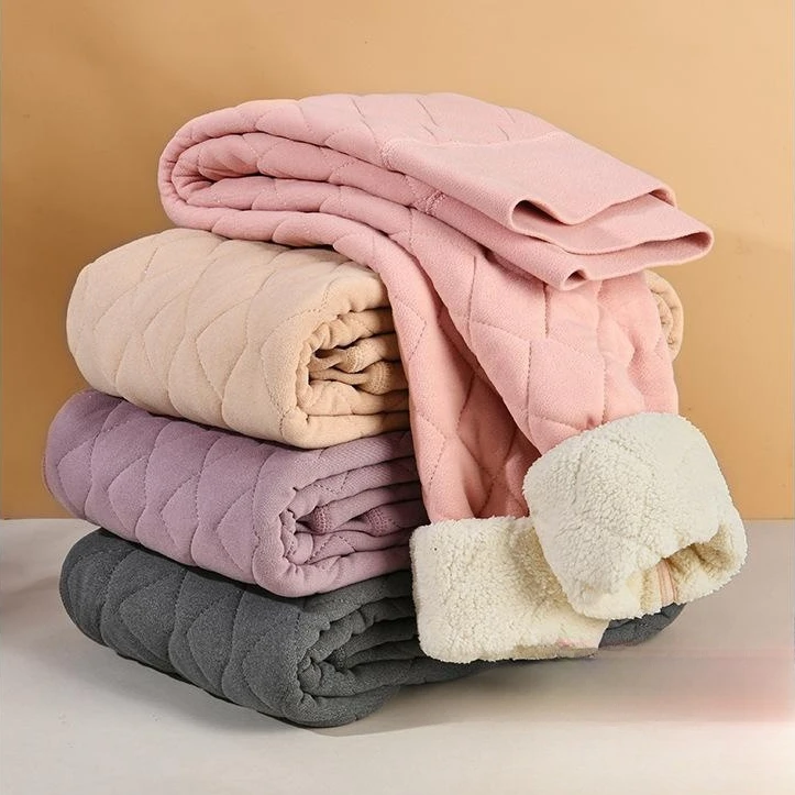 Winter Thick Warm Plush Pants Women High Waist Fleece Lined Thermal Tights Leggings Velvet Skinny