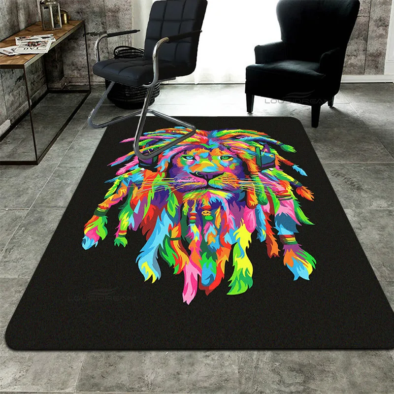 The Godfather of Reggae Bob Pattern Decorative Carpet Home Bedroom Floor Pad Can Customize Rug Living Room Cushion Door Pad