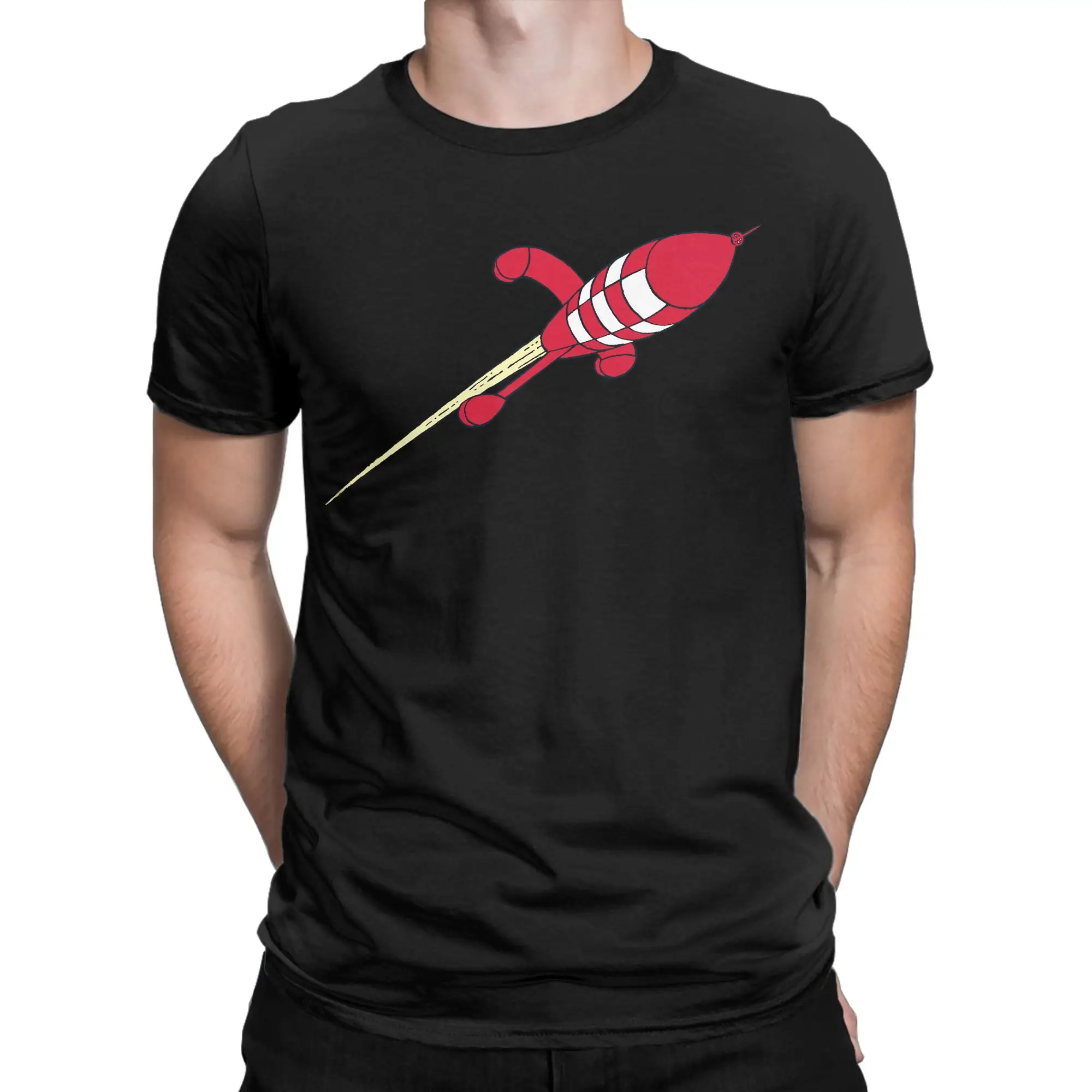 Captains Haddocks Snowy Dog T Shirts for Men 100% Cotton Awesome T-Shirts O Neck  Tees Short Sleeve Clothing 4XL 5XL 6XL