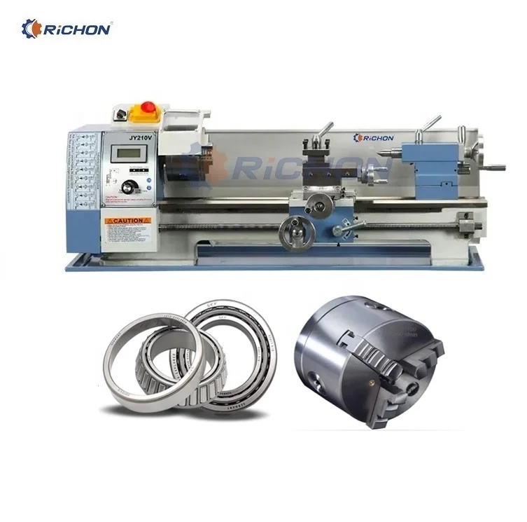 

8x32 Metal Bench Lathe Digital Speed 1100W Motor Big Spindle Bore 38mm Manual Metal Lathe Machine