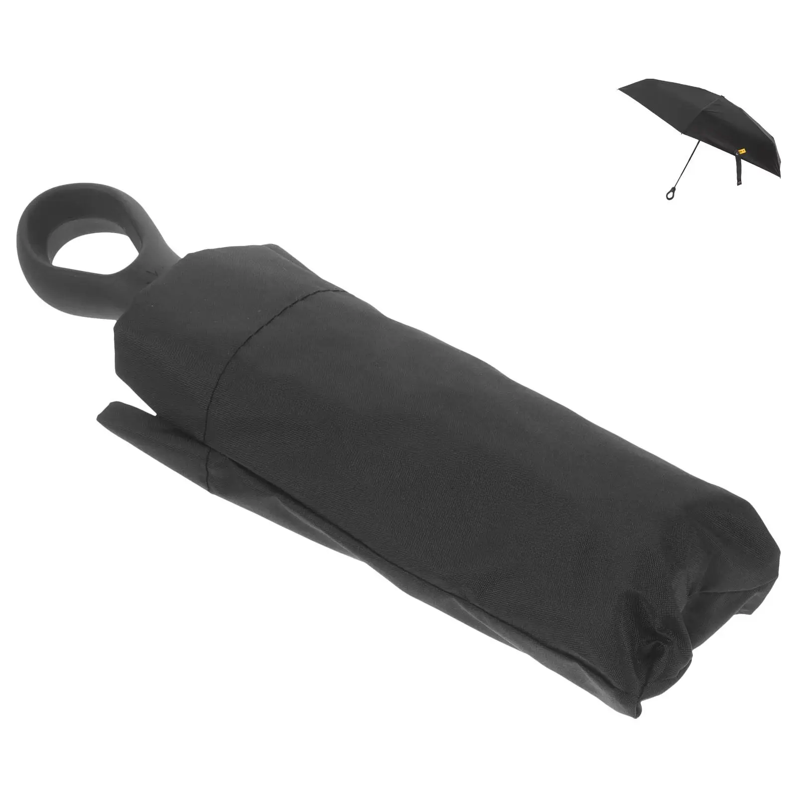 

Umbrella Rainy Day Windproof Ultraviolet Light Black Polyester Travel