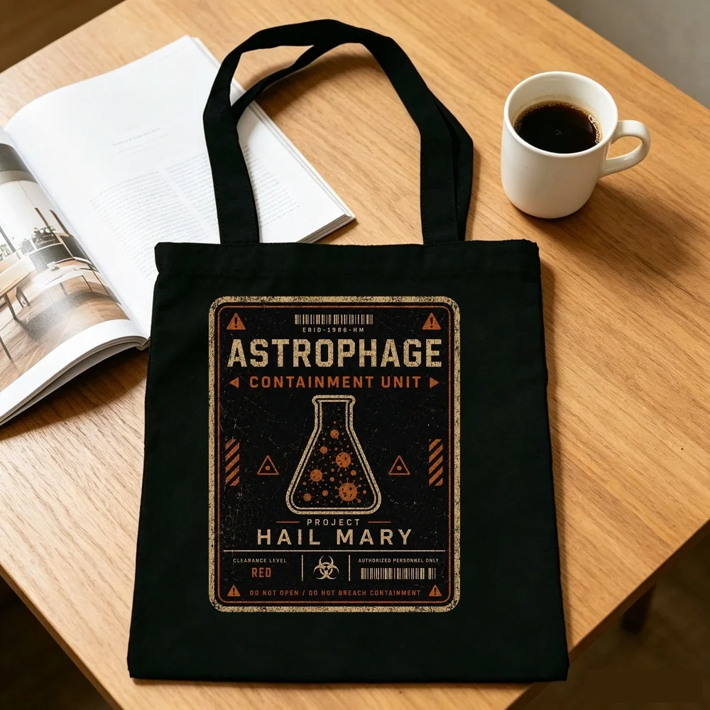 Project Hail Mary tote bag shopper totebag grocery canvas  torba na zakupy femme